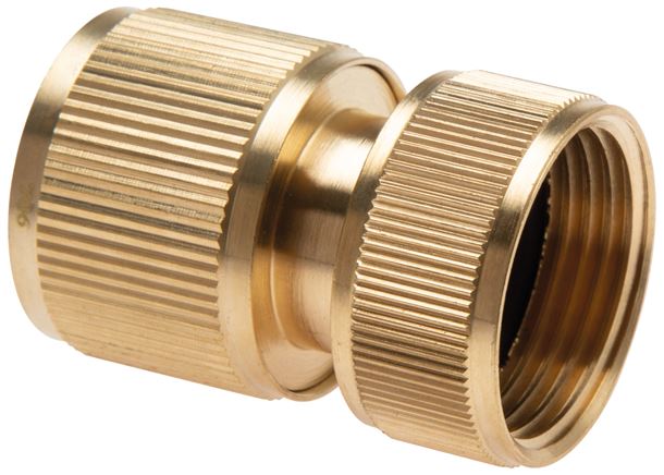 Exemplary representation: Coupling socket with female thread, brass